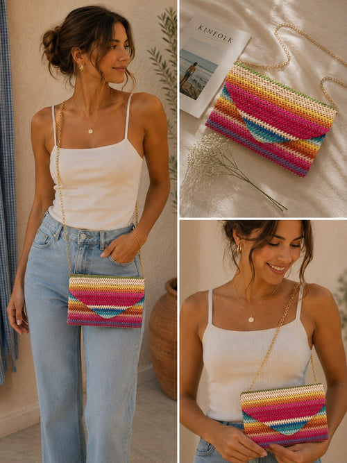 Bolso Bora multicolor.